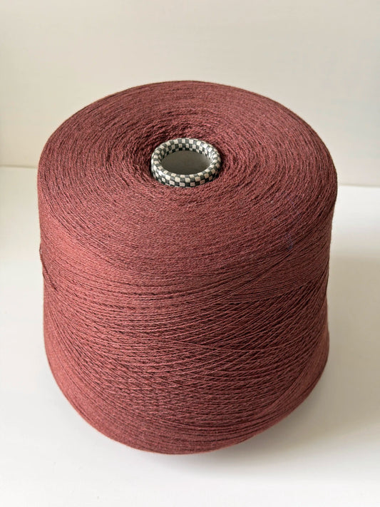 Cariaggi Marte. Merino, Silk & Cashmere Lace Weight Yarn. Mahogany