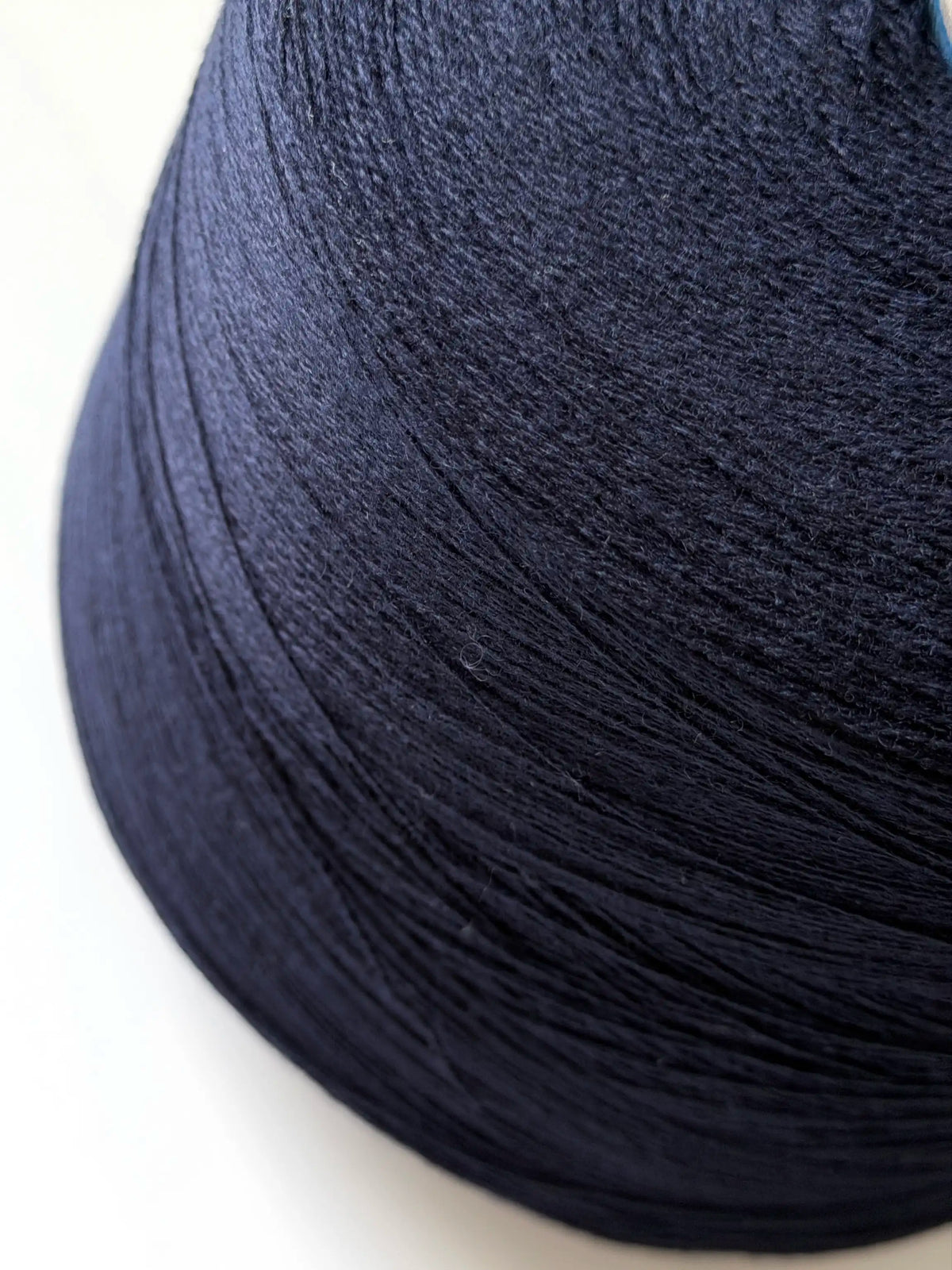 Cariaggi Marte. Merino, Silk & Cashmere Lace Weight Yarn. Navy Blue