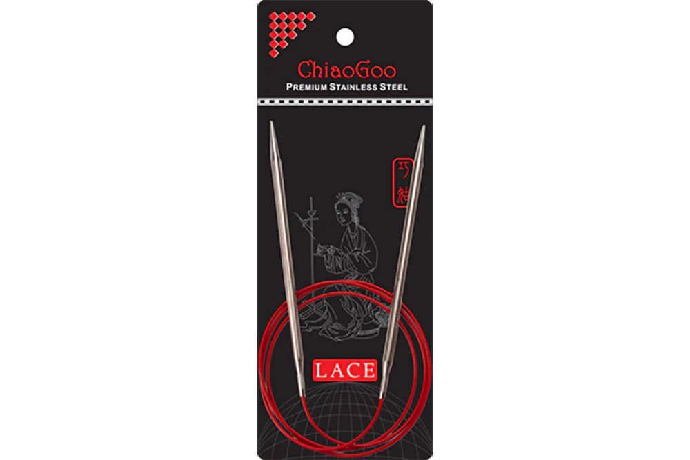 ChiaoGoo 40-inch Red Lace Circular Needles