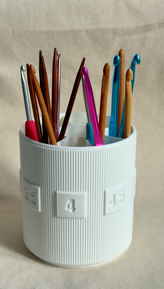 Crochet & Knitting Organizer – DPN Needle Holder with Rotating Base ColourPopCrafts