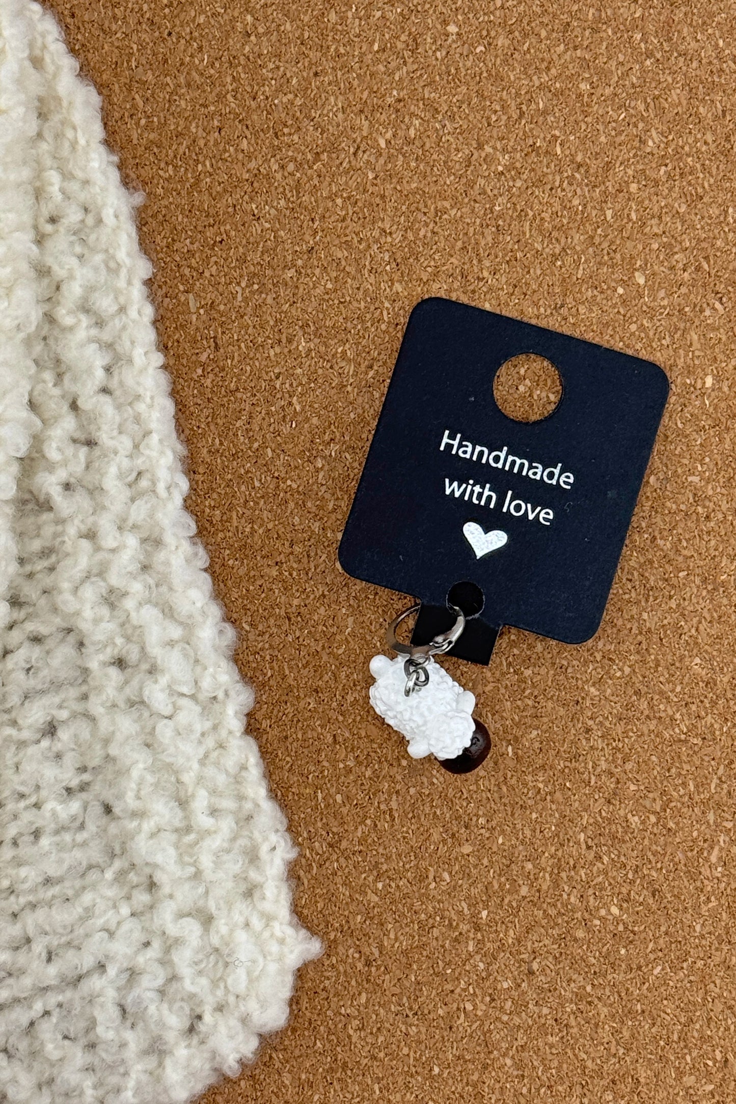 Handmade Stitch Marker White Ship Charm UK | ColourPopCrafts