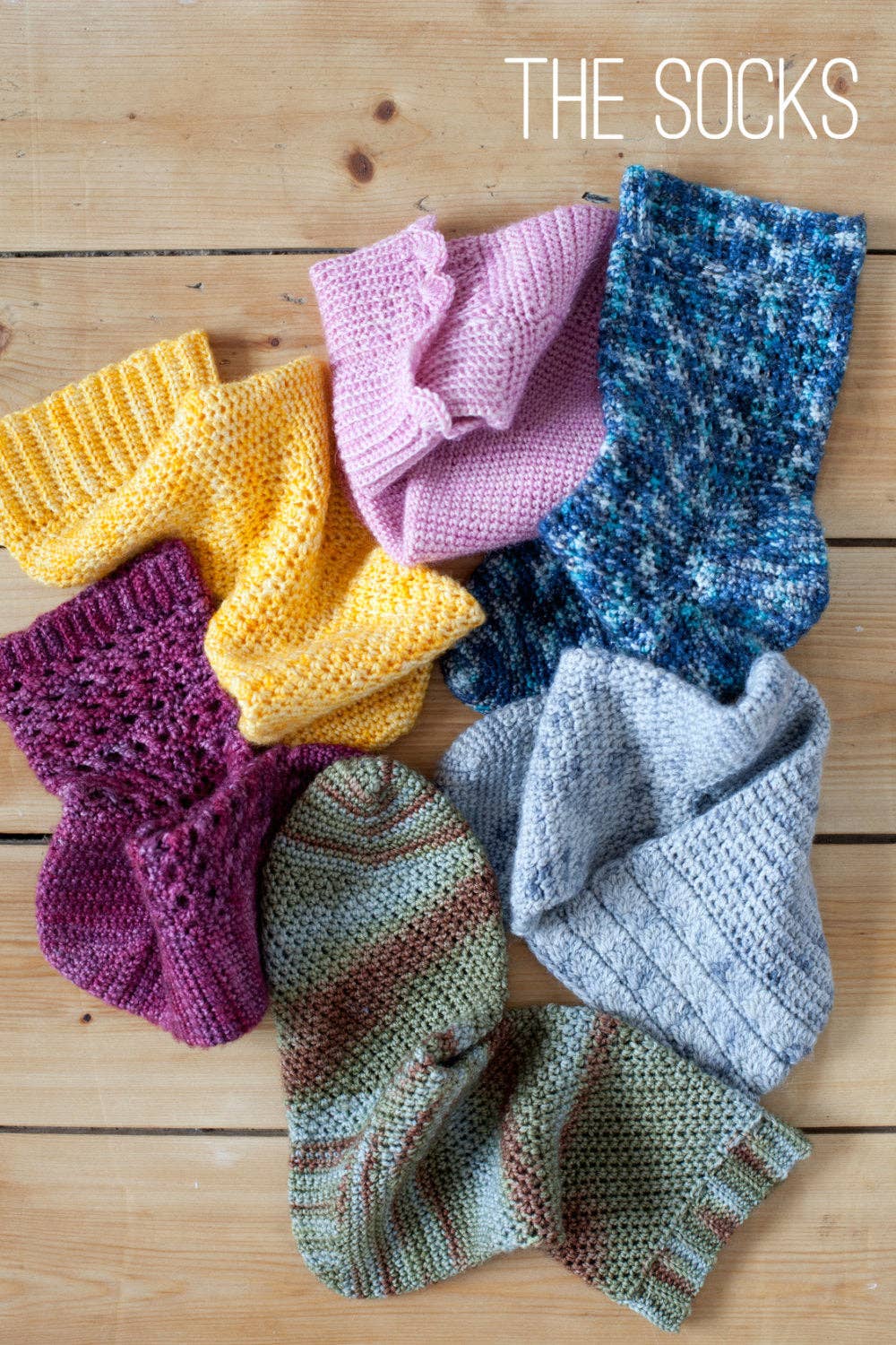 The Crochet Sock Collection. Printed Crochet Pattern Book (A5 Booklet)