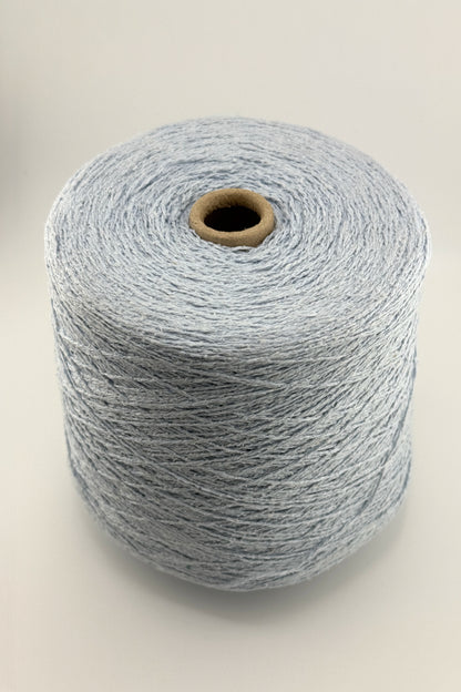 100% Silk Bourette Yarn | Ice Blue | ColourPopCrafts