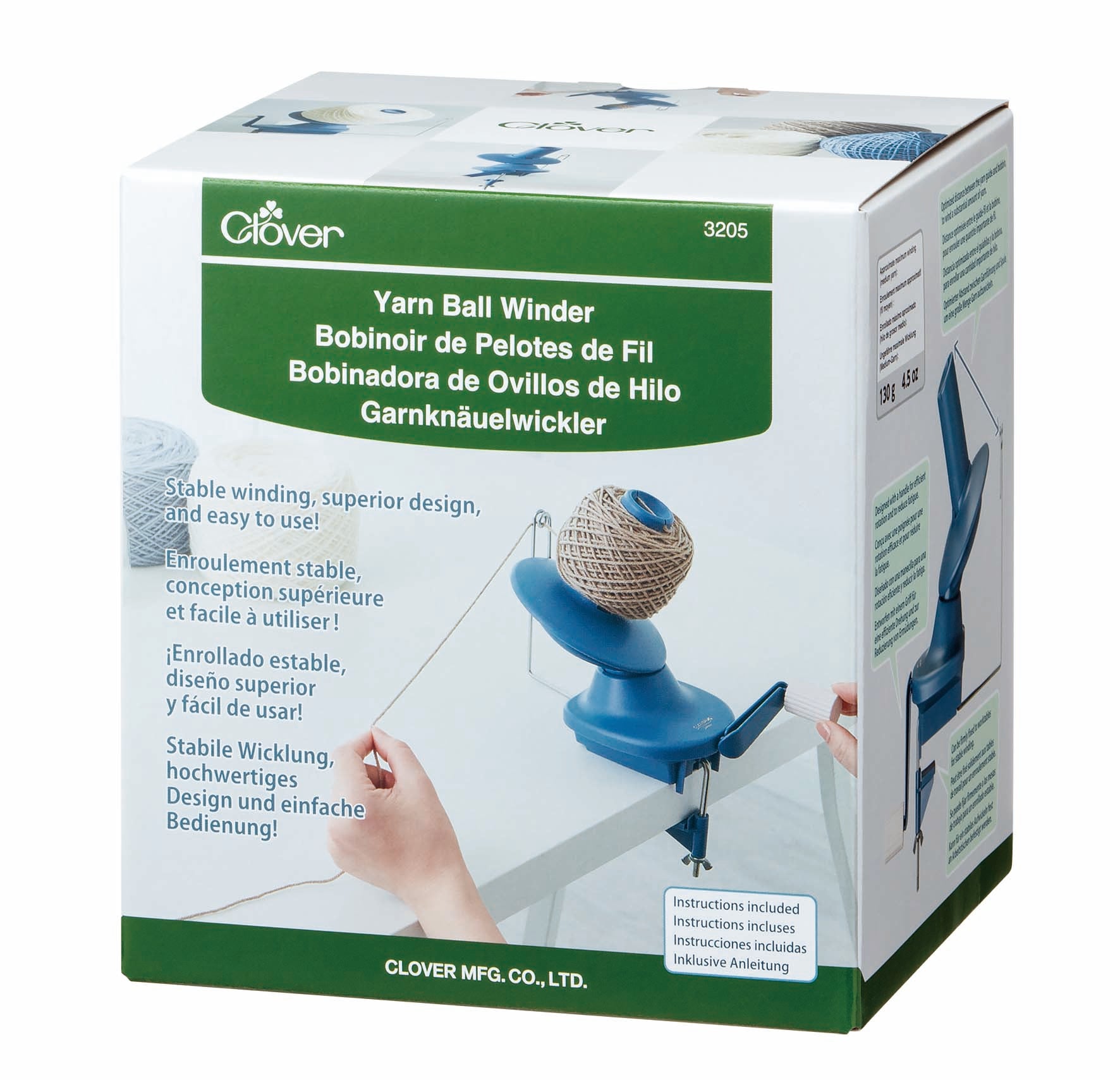 Clover Yarn Ball Winder UK. Japanese Made Centre-Pull Winder | ColourPopCrafts
