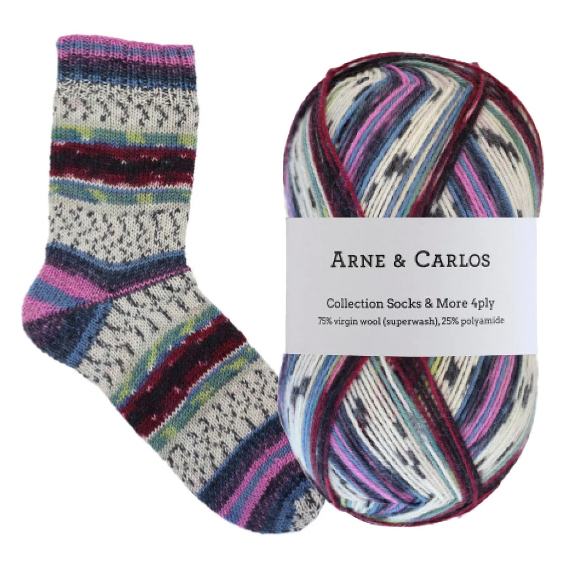 Arne & Carlos Socks & More 4-Ply Sock Yarn | ColourPopCrafts