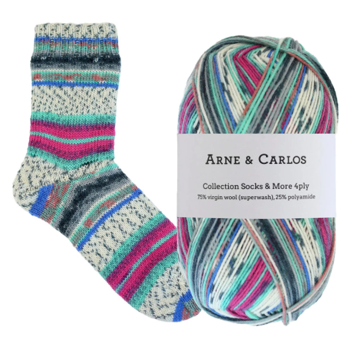 Arne & Carlos Socks & More 4-Ply Sock Yarn | ColourPopCrafts