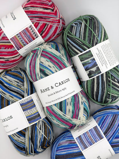 Arne & Carlos Socks & More 4-Ply Sock Yarn | ColourPopCrafts