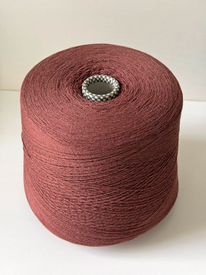 Cariaggi Marte. Merino, Silk & Cashmere Lace Weight Yarn. Mahogany