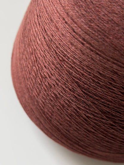 Cariaggi Marte. Merino, Silk & Cashmere Lace Weight Yarn. Mahogany