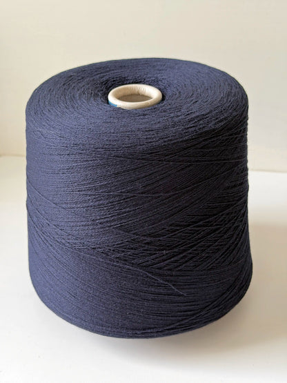Cariaggi Marte. Merino, Silk & Cashmere Lace Weight Yarn. Navy Blue