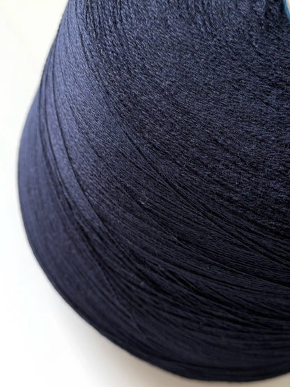 Cariaggi Marte. Merino, Silk & Cashmere Lace Weight Yarn. Navy Blue