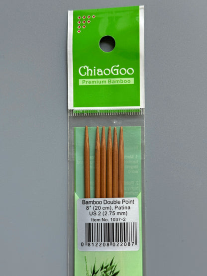 ChiaoGoo Bamboo 8-inch DPNs