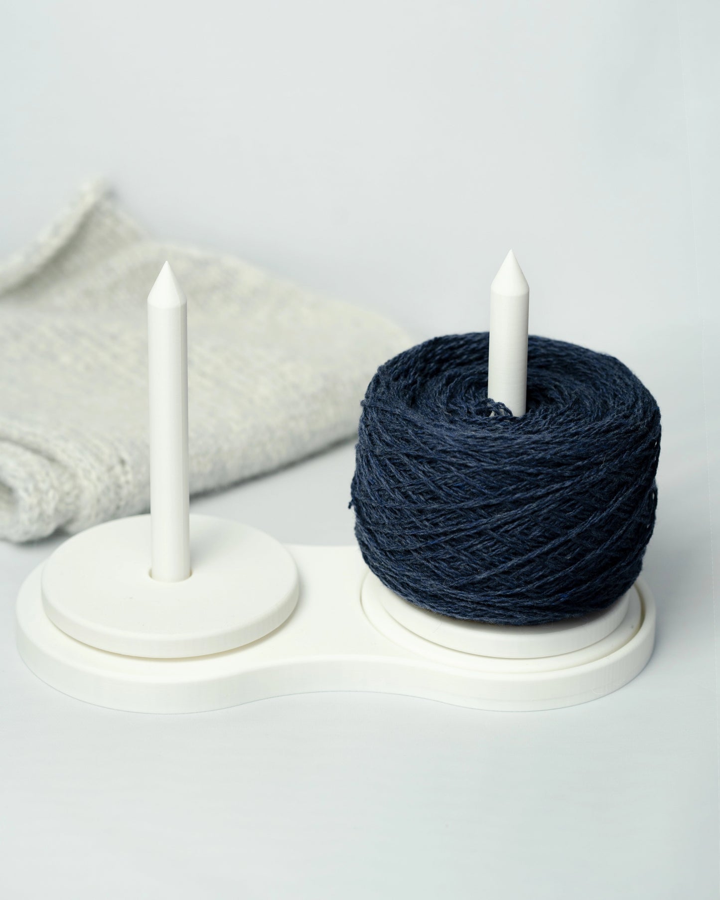 Colorful 3D Printed Yarn Holder Arctic Satin