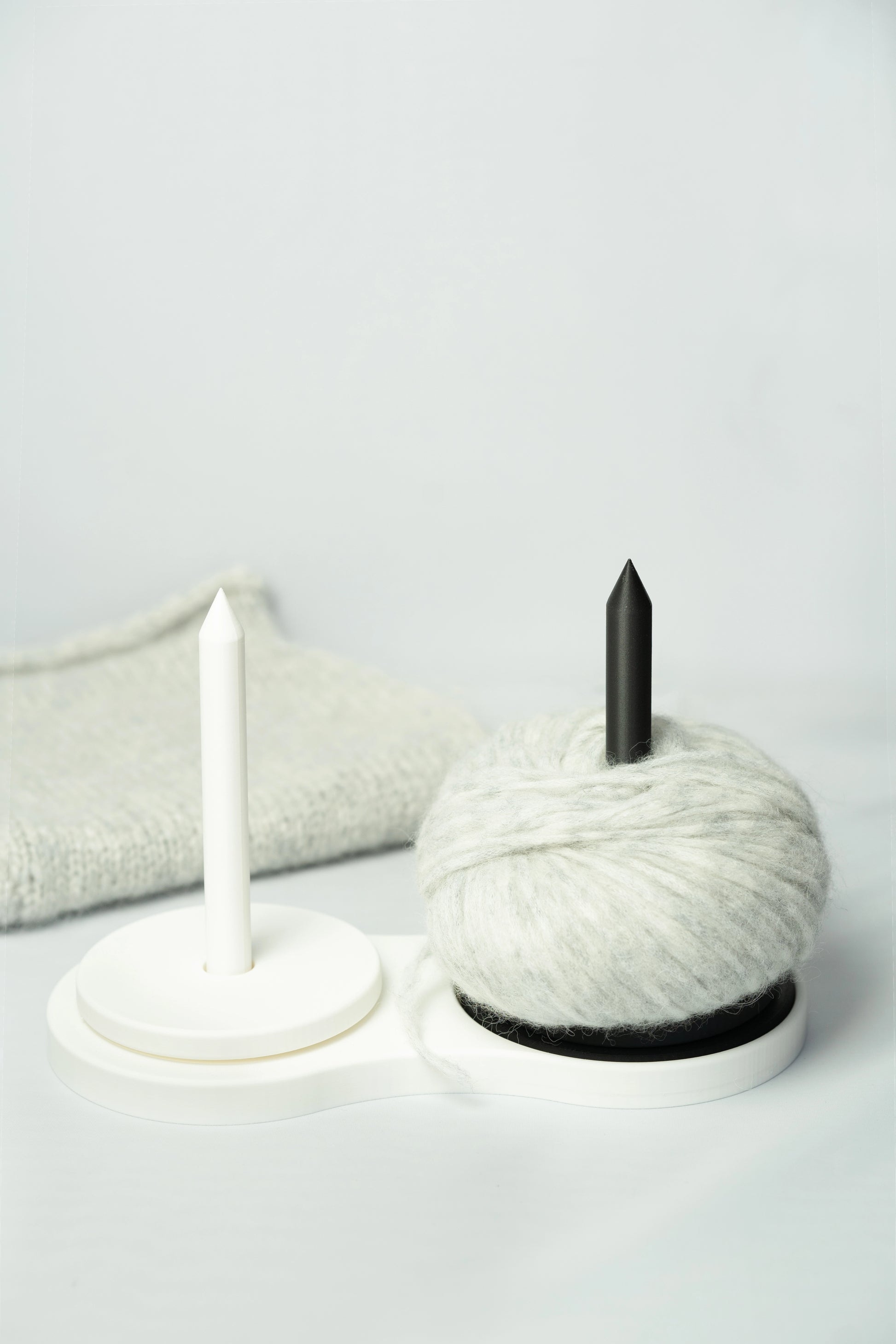 Colorful 3D Printed Yarn Holder Arctic Satin