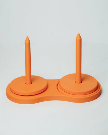 Colorful 3D Printed Yarn Holder Autumn Ember