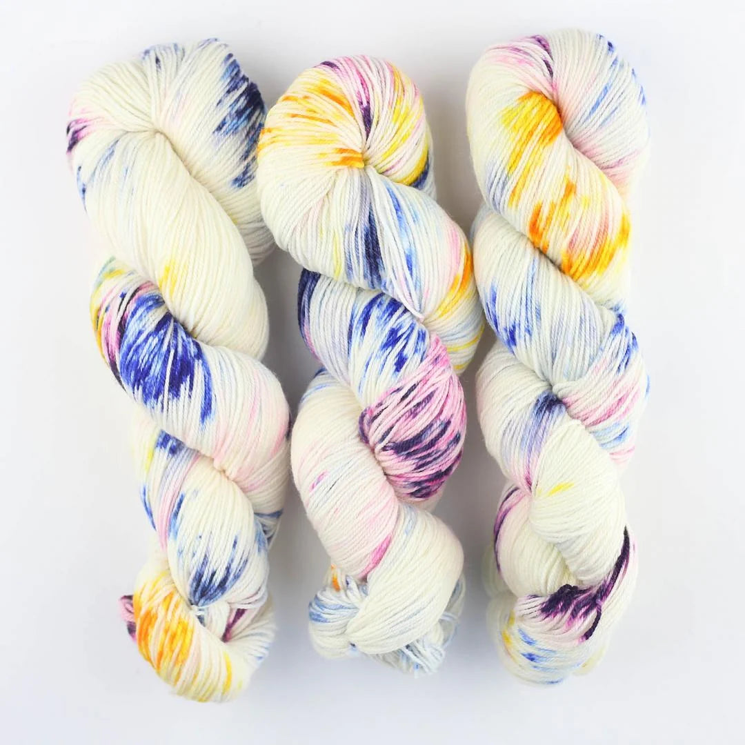 Cowgirl Blues Proper Sock. Hand Dyed Sock Yarn | ColourPopCrafts