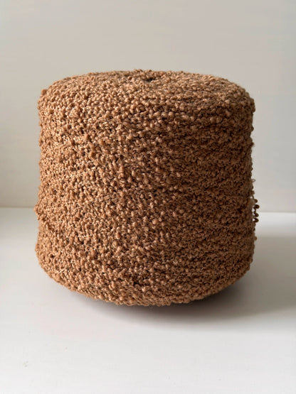 Curly Avia Baby Alpaca Bouclé Super Chunky Yarn, Caramel
