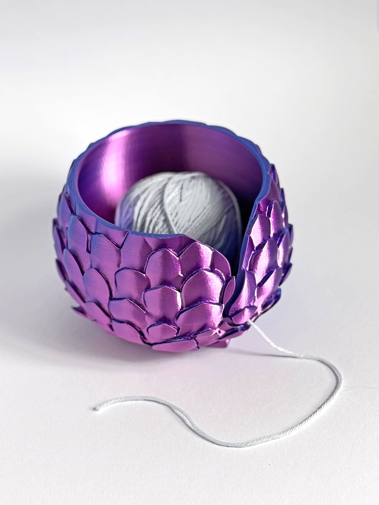Dragon Scale Yarn Bowl ColorPopCrafts