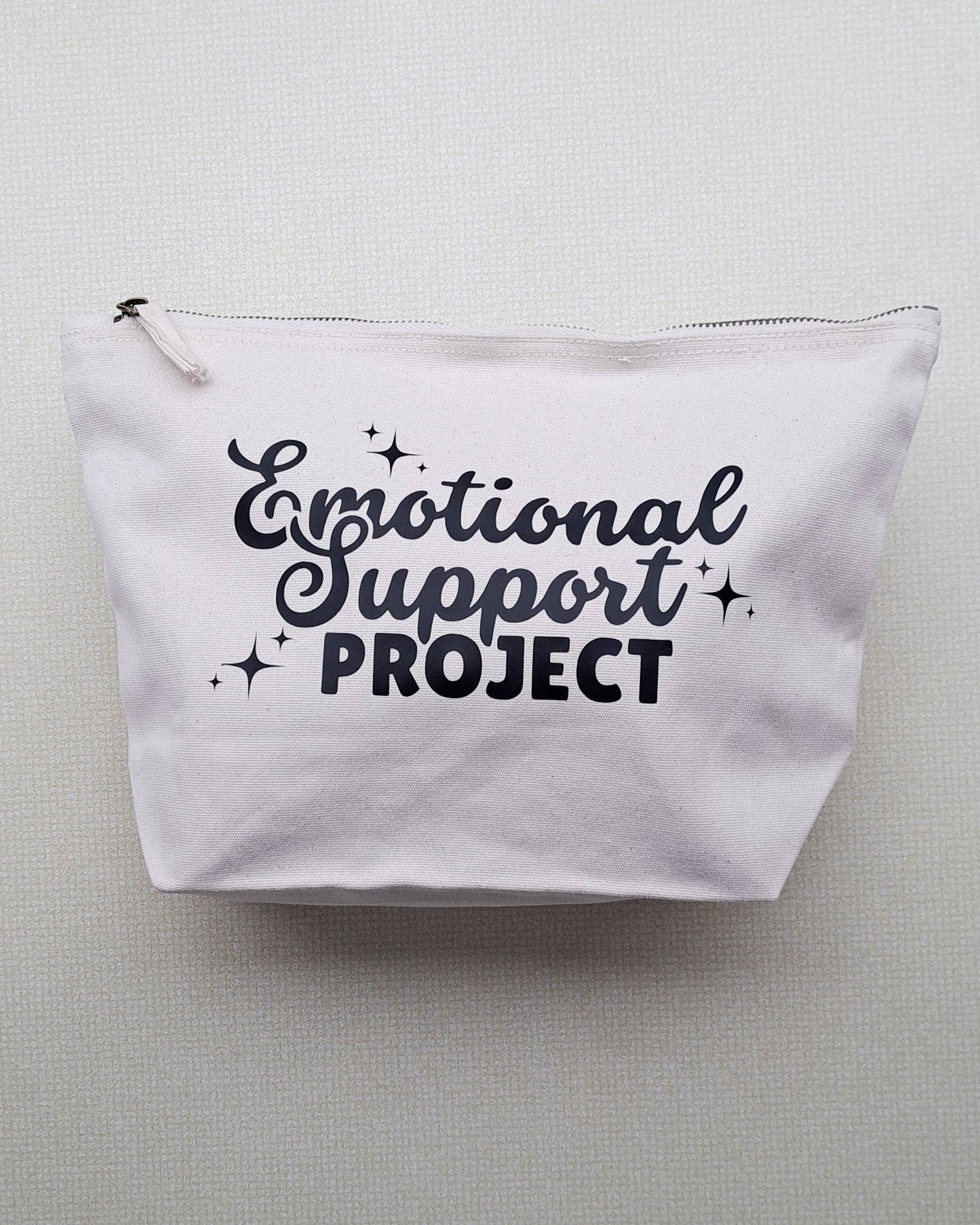 Emotional Support Project Pouch | Large Craft Bag | ColourPopCrafts