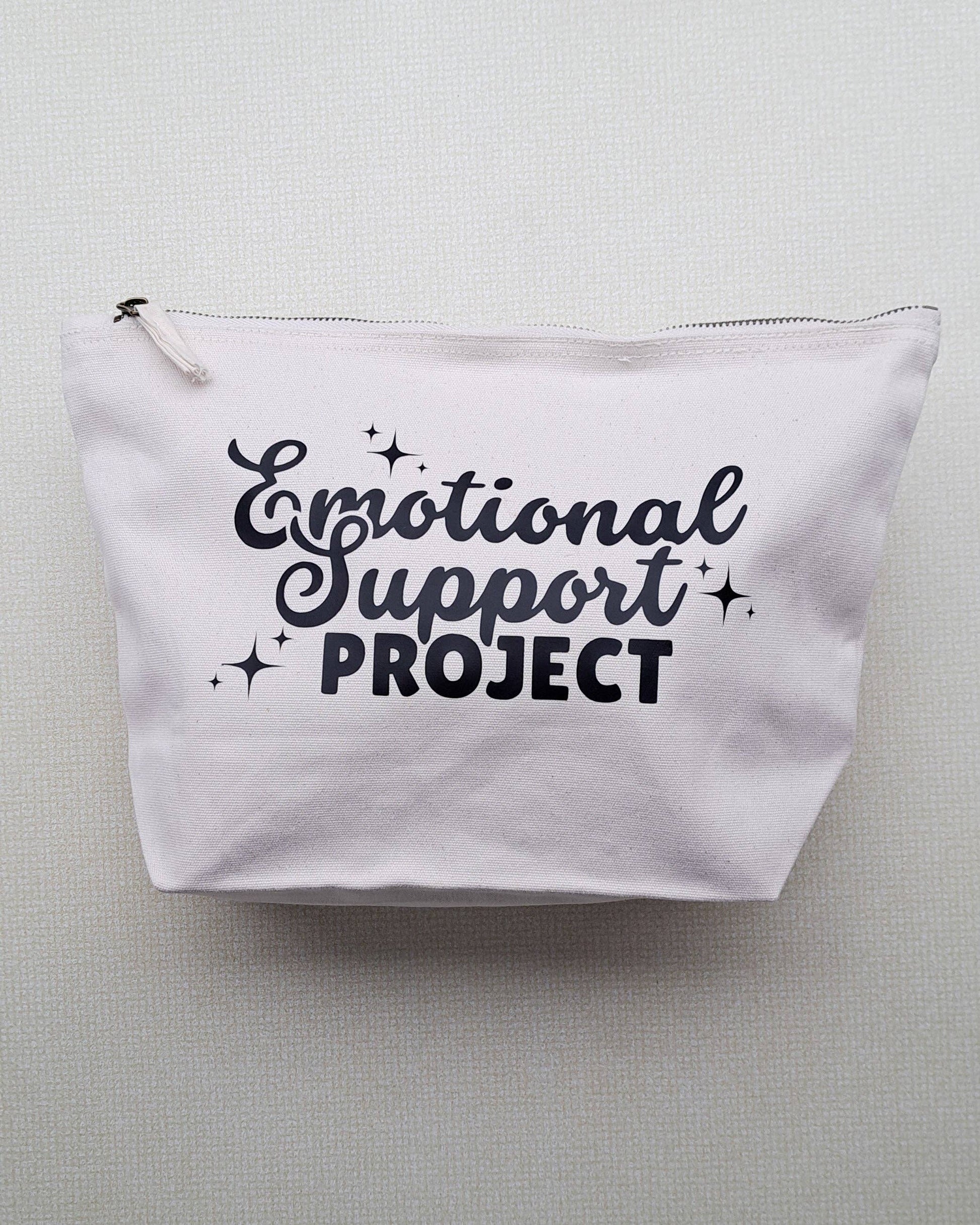 Emotional Support Project Pouch | Large Craft Bag | ColourPopCrafts