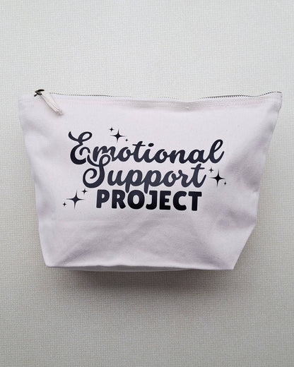 Emotional Support Project Pouch | Large Craft Bag | ColourPopCrafts