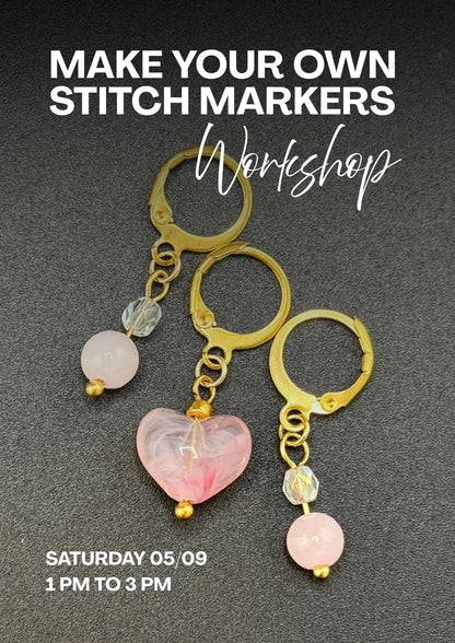 Make Your Own Stitch Markers Workshop. Saturday 5th September, 1:00 pm