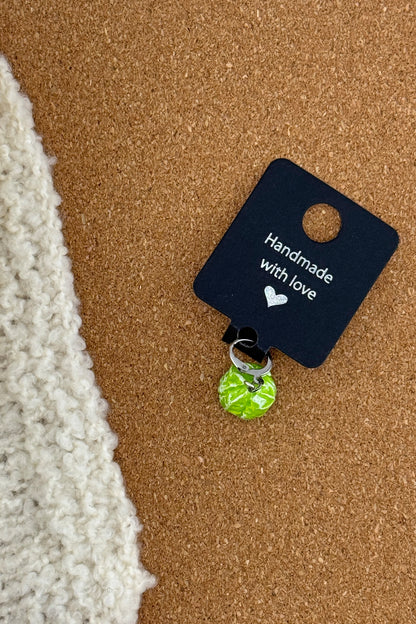 Handmade Brussels Sprout Stitch Marker UK. Single Knitting Marker | ColourPopCrafts
