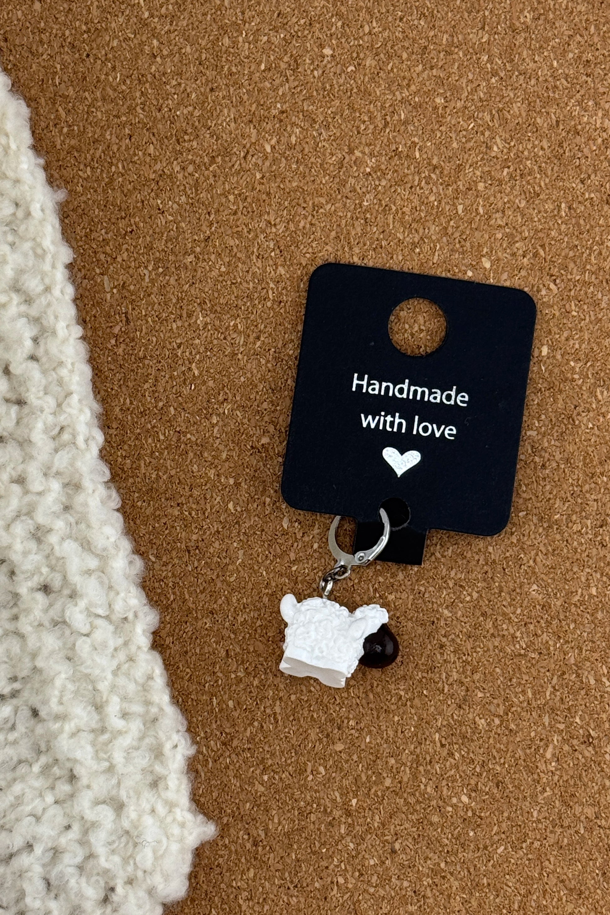 Handmade Stitch Marker White Ship Charm UK | ColourPopCrafts