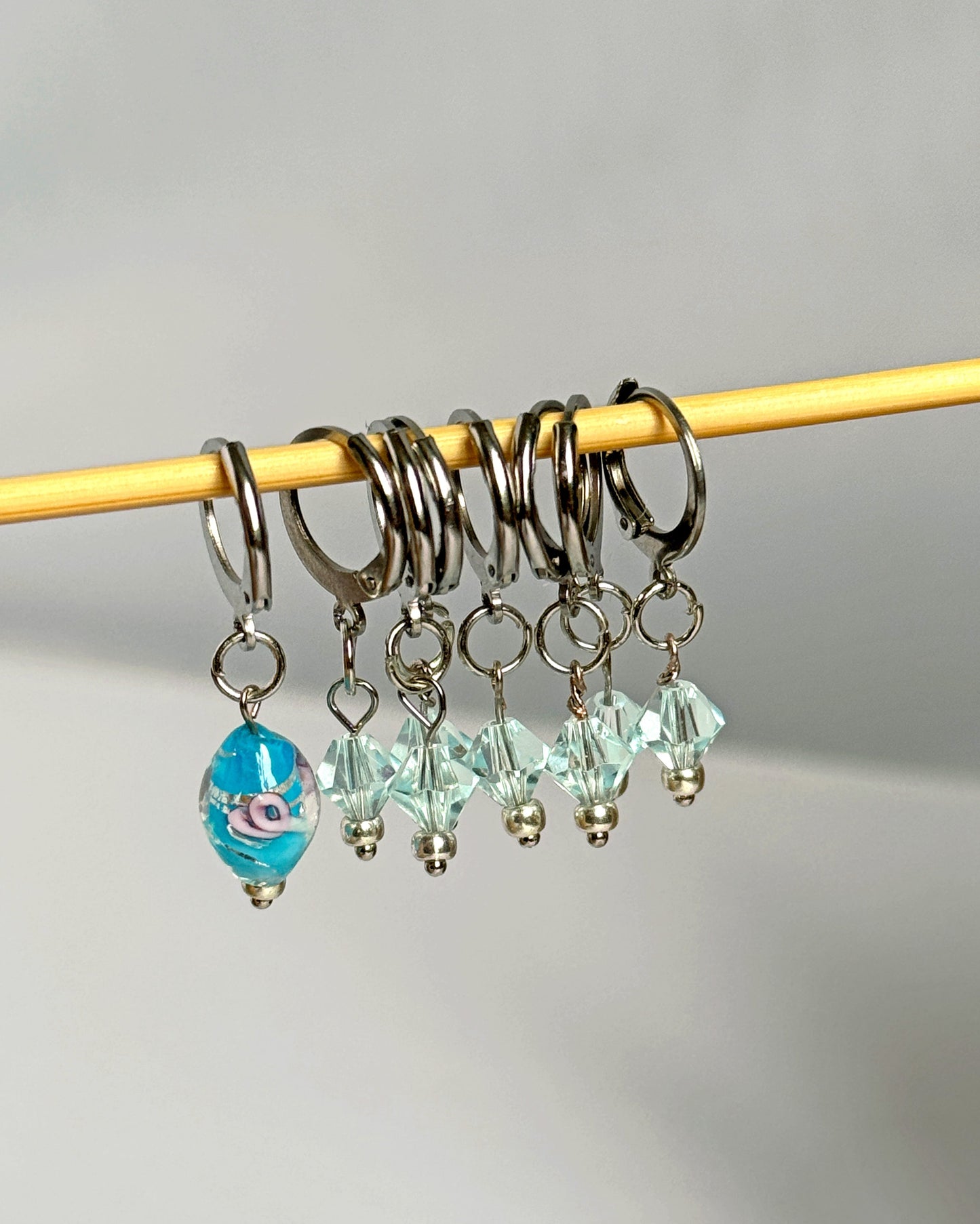 Winter Sky Stitch Markers Set