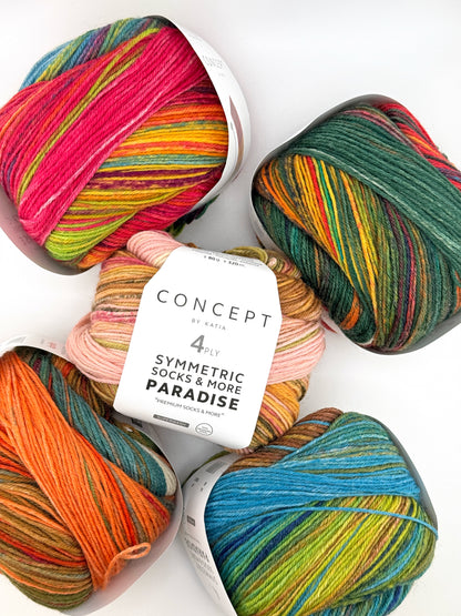 Katia Symmetric Socks & More Paradise | ColourPopCrafts