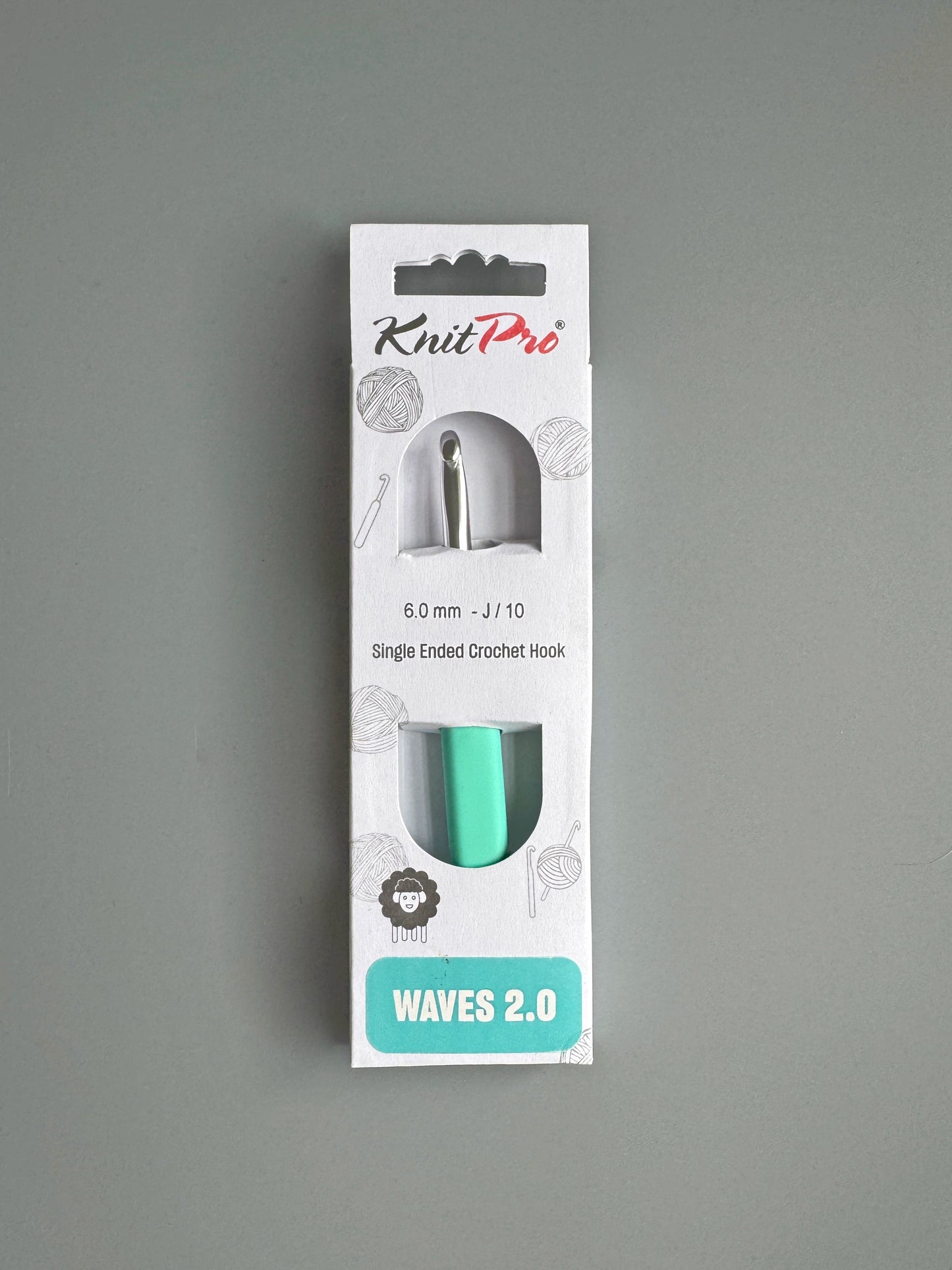 KnitPro Waves 2.0 Single Ended Crochet Hook (2.0-12.0 mm)
