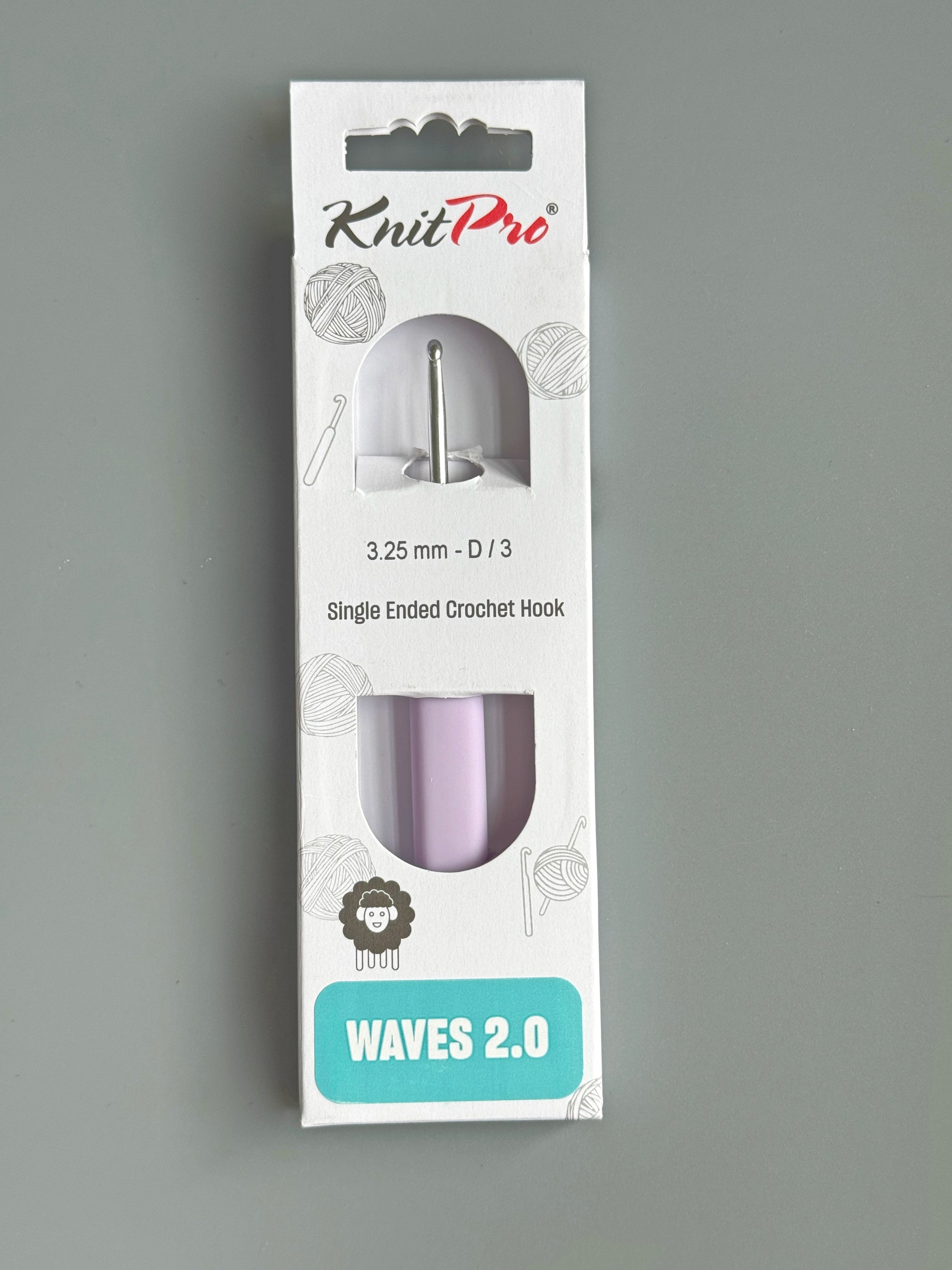 KnitPro Waves 2.0 Single Ended Crochet Hook (2.0-12.0 mm)