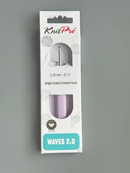 KnitPro Waves 2.0 Single Ended Crochet Hook (2.0-12.0 mm)