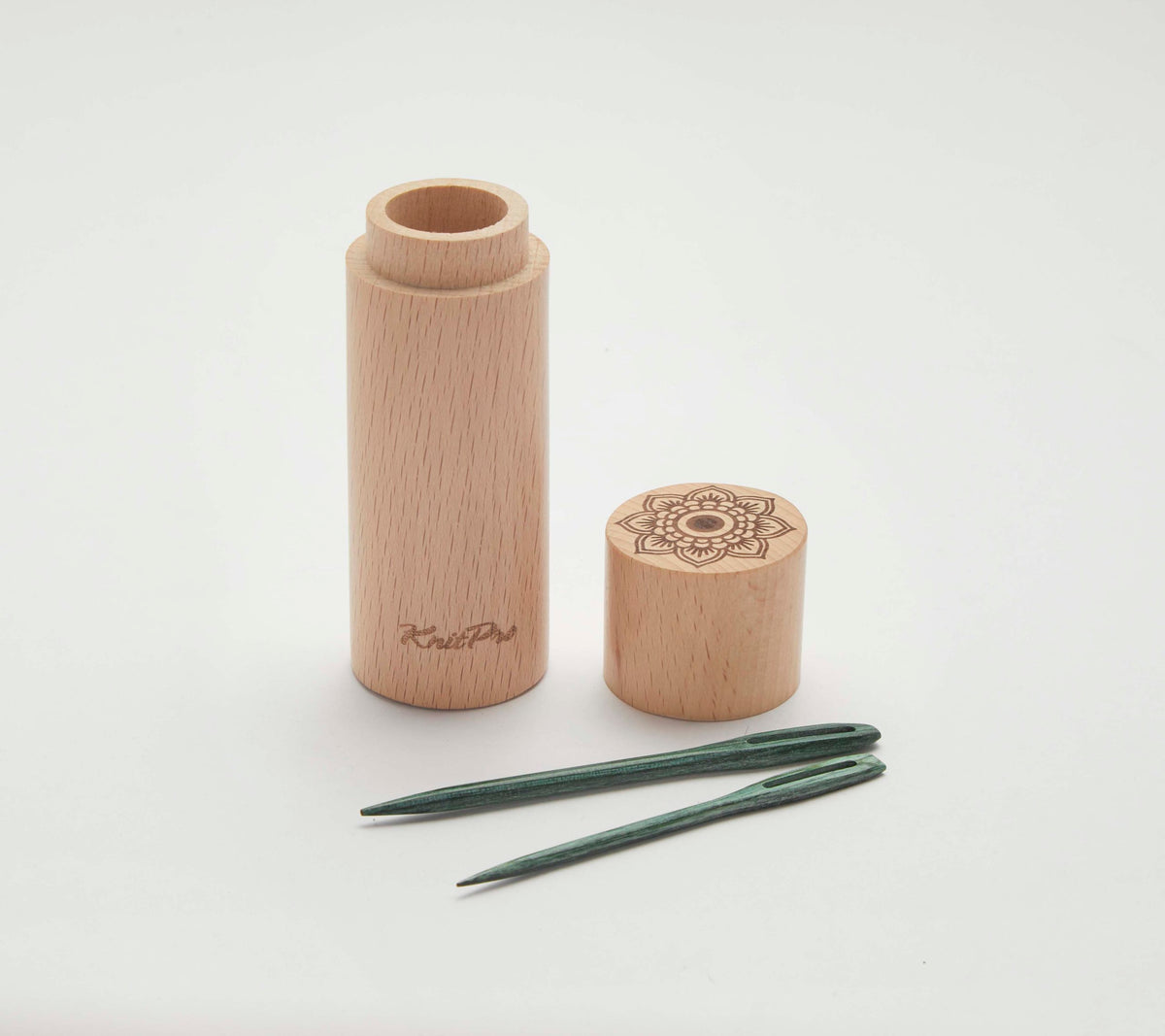 KnitPro Mindful Darning Needles UK. Teal Wooden Set | ColourPopCrafts