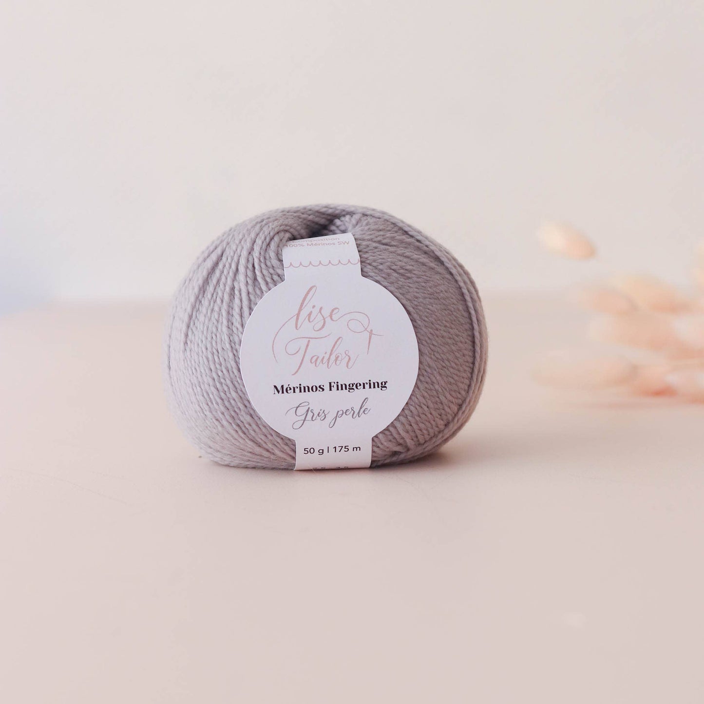 Merino wool: Pearl Grey