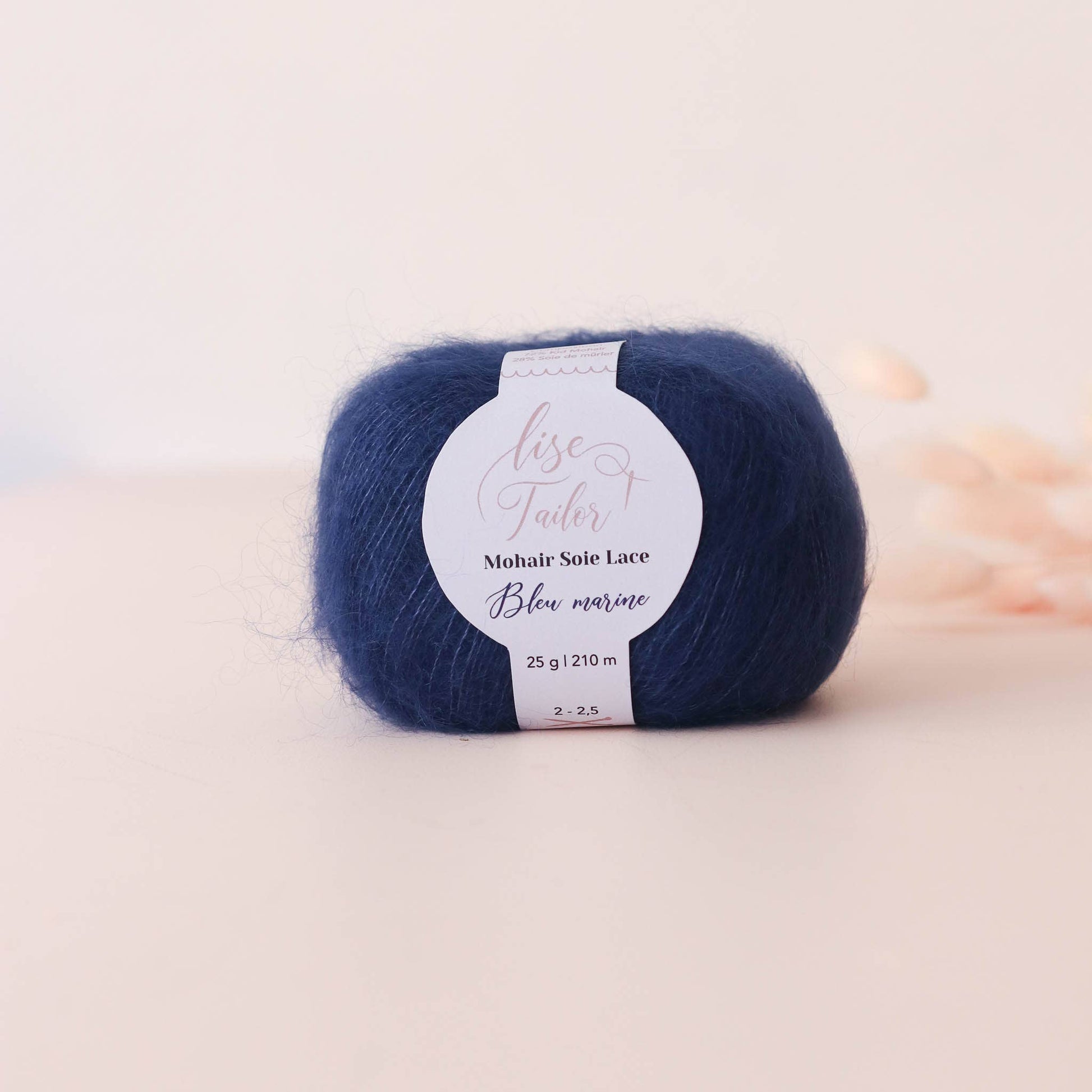 Mohair Wool & Silk: Navy Blue