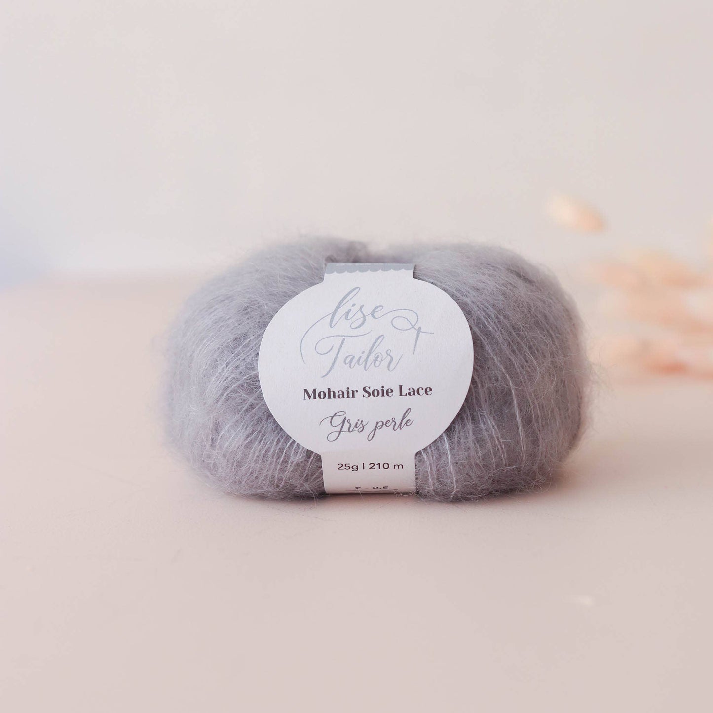 Mohair Wool & Silk: Pearl Grey