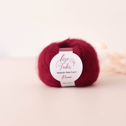 Mohair Wool & Silk: Plum