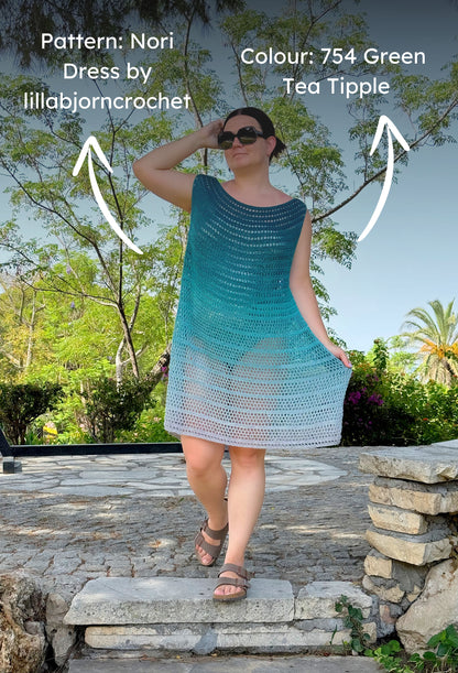 NoriDress Scheepjes Whirl. Long Gradient Cotton Yarn Cake