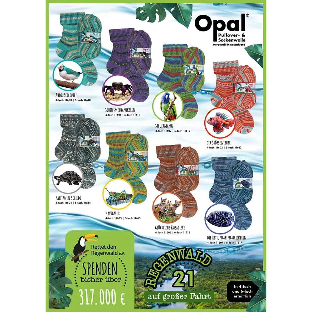 Opal Rainforest 21 4-Ply Sock Yarn | ColourPopCrafts