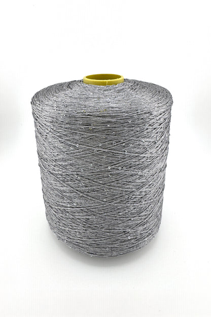 Paillettes Micro Yarn. Silver Grey | ColourPopCrafts