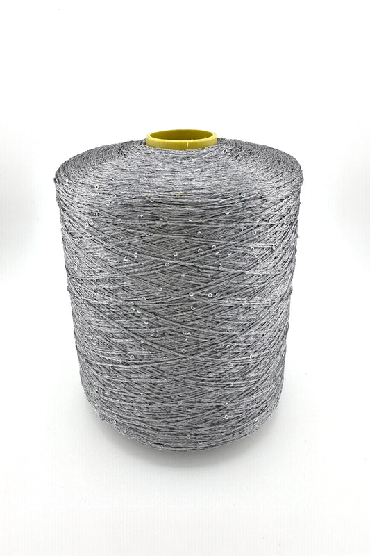 Paillettes Micro Yarn. Silver Grey | ColourPopCrafts