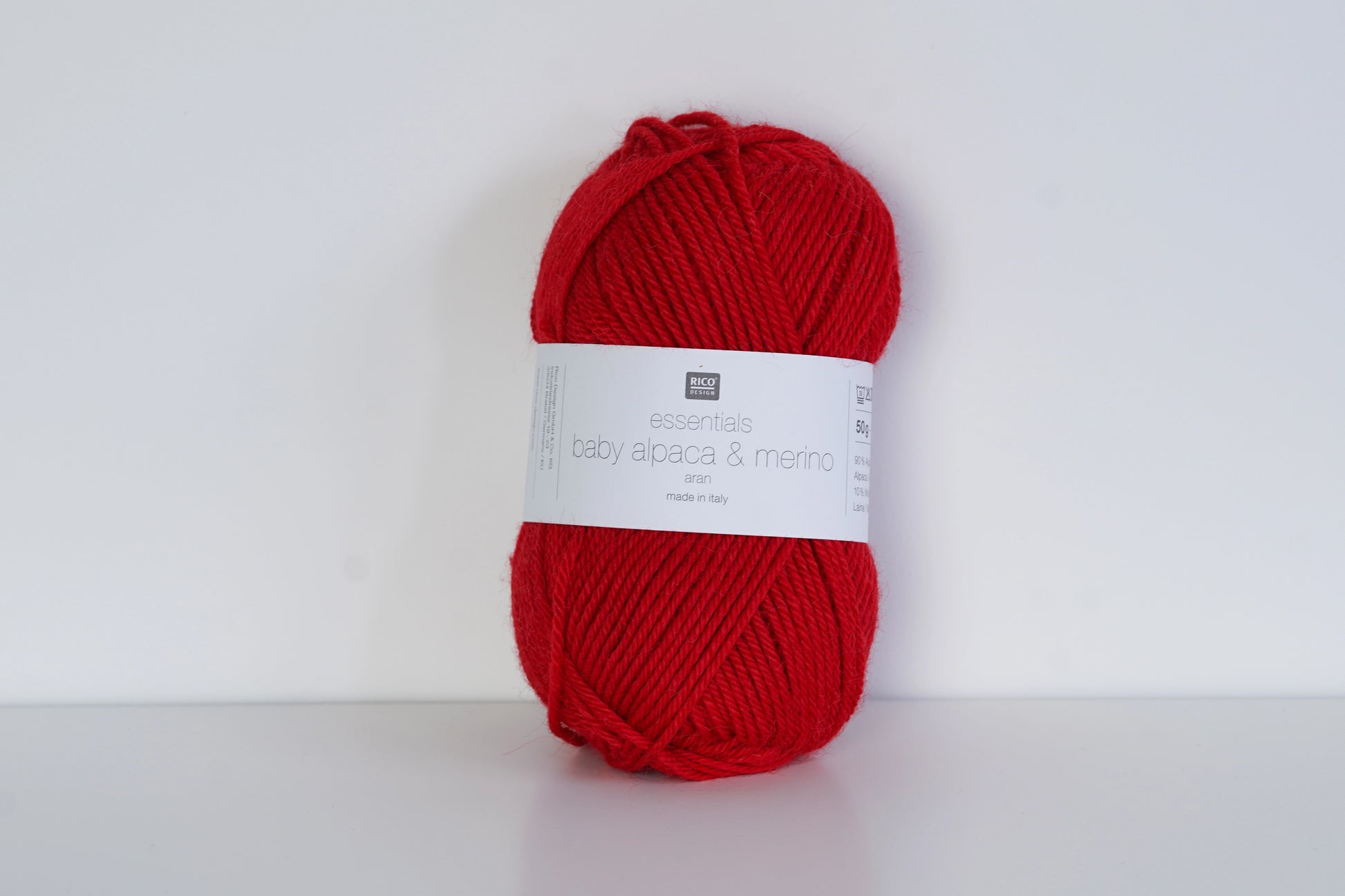 Rico Design – Essentials Baby Alpaca & Merino aran  Red 