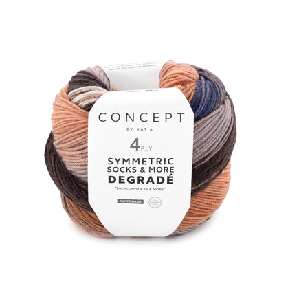 Katia Symmetric Socks & More – Degradé 84