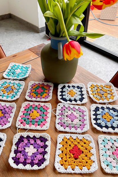 Scheepjes Catona 100% Mercerised Cotton Yarn Granny Squares | ColourPopVCrafts