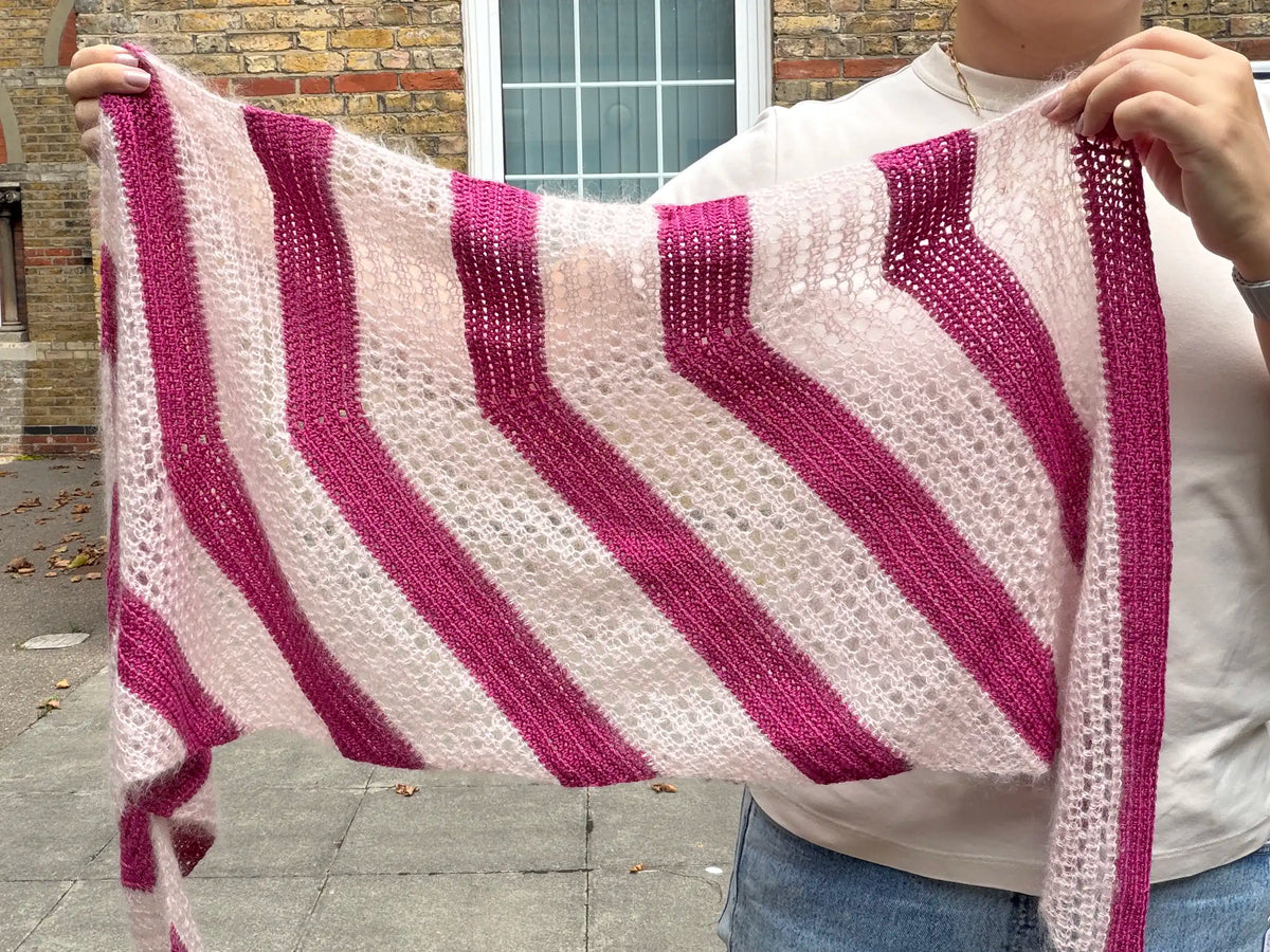 Skift Crochet Shawl. Printed Crochet Pattern (A5 Booklet)