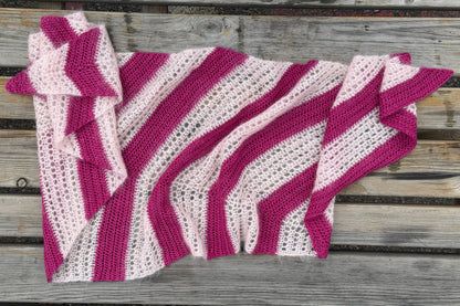Skift Crochet Shawl. Printed Crochet Pattern (A5 Booklet)