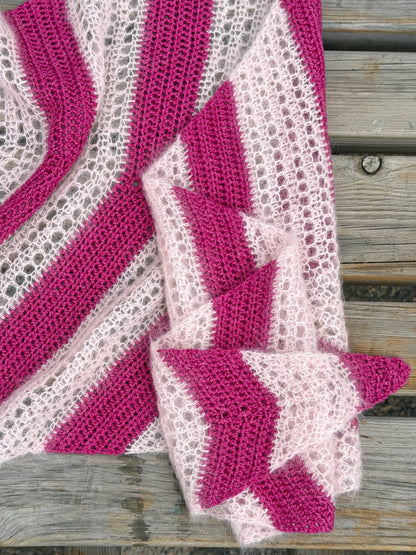 Skift Crochet Shawl. Printed Crochet Pattern (A5 Booklet)