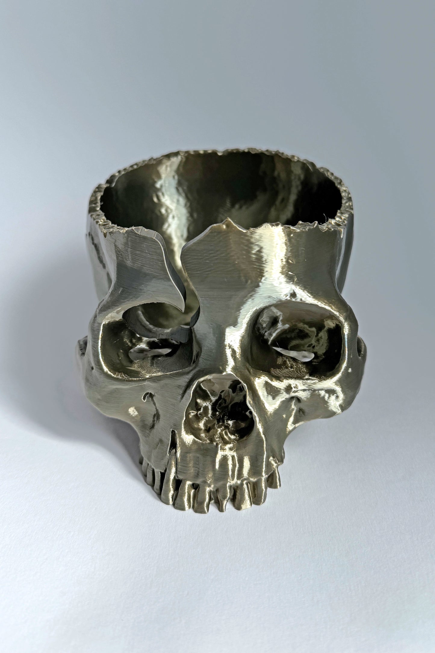 Skull Yarn Bowl Bronze ColorPopCrafts