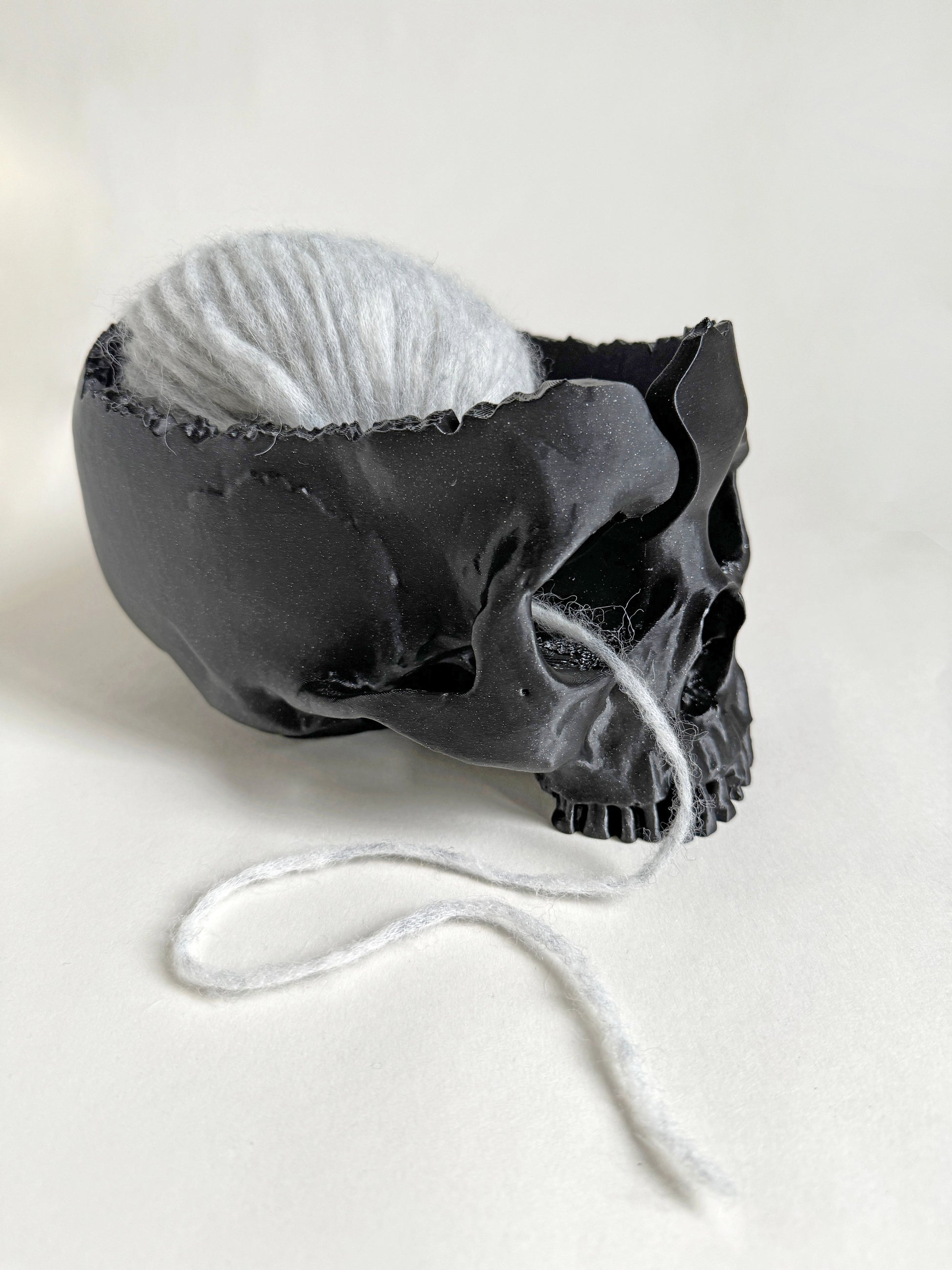 Skull Yarn Bowl ColorPopCrafts